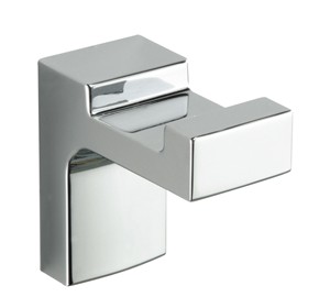 ORIGINS LIVING SONIA ELETECH CHROME BATHROOM SINGLE ROBE HOOK, 113866